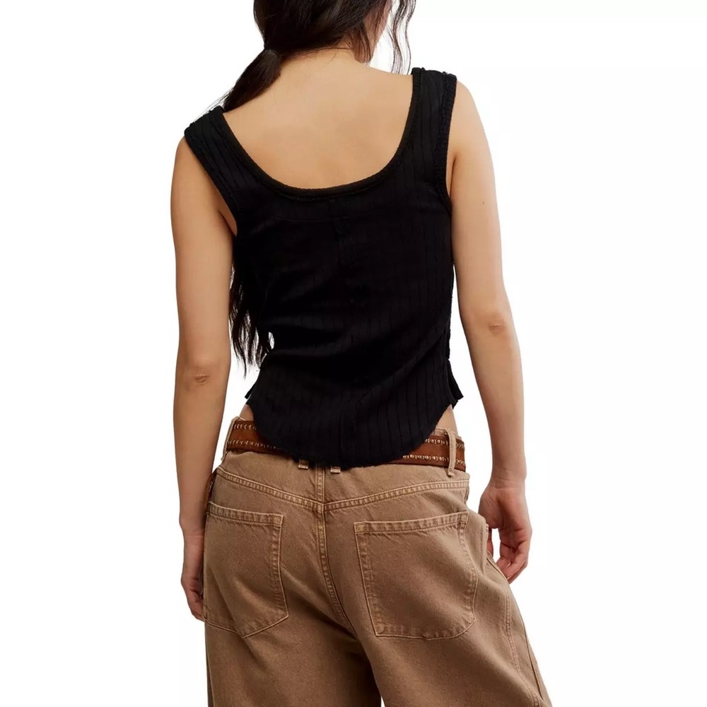 NWT Free People Bryson Henley Tank Top - Picture 3 of 6
